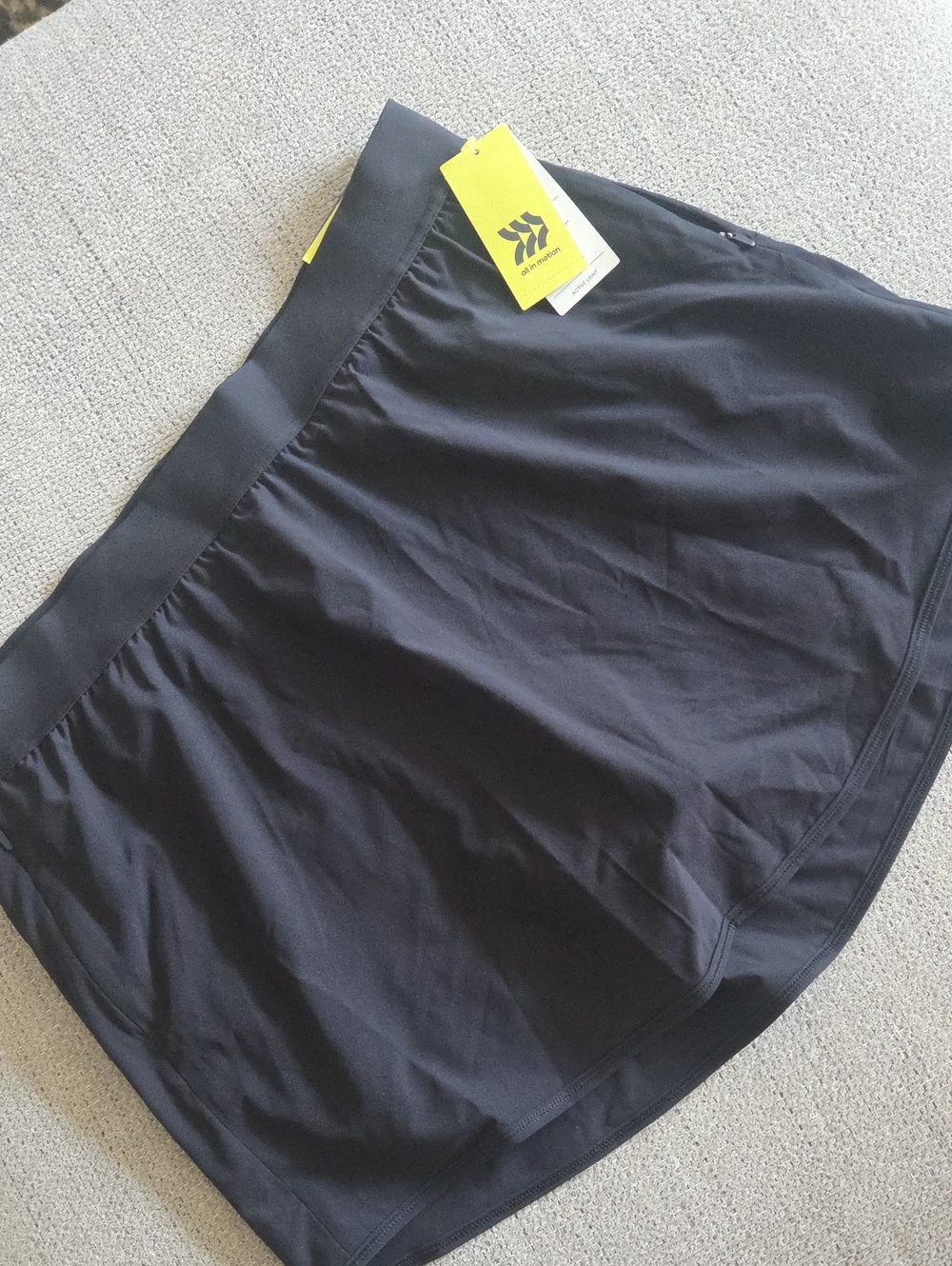 all in motion Black Women's Skater Skirt with Elastic Waist